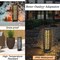 Edge Collections - Solar-Powered Outdoor Wicker Floor Lamp for Ambient Lighting - 2 Piece